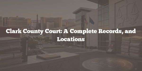 Clark County Court: A Complete Records, and Locations
